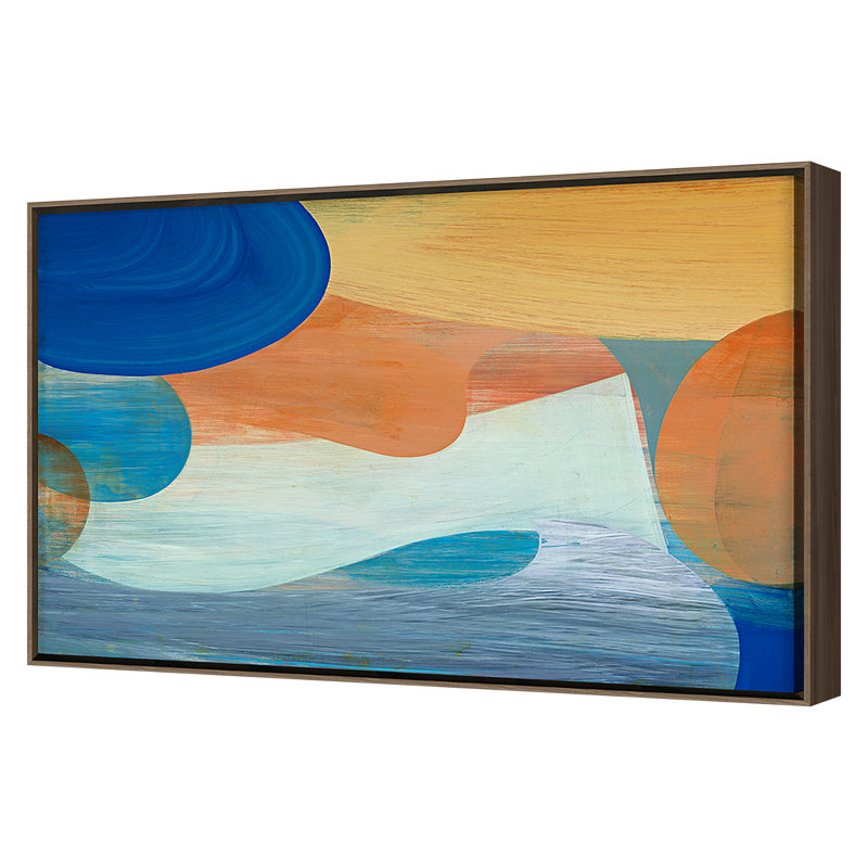 Phoenician Print by Victoria Johnson, Walnut, 26" H x 40" W x 2" D