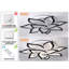 Izzabella 10-Light 85cm Acrylic LED Flush Mount