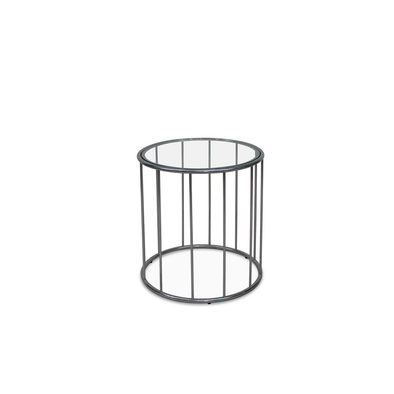 Carrico Glass Top End Table
