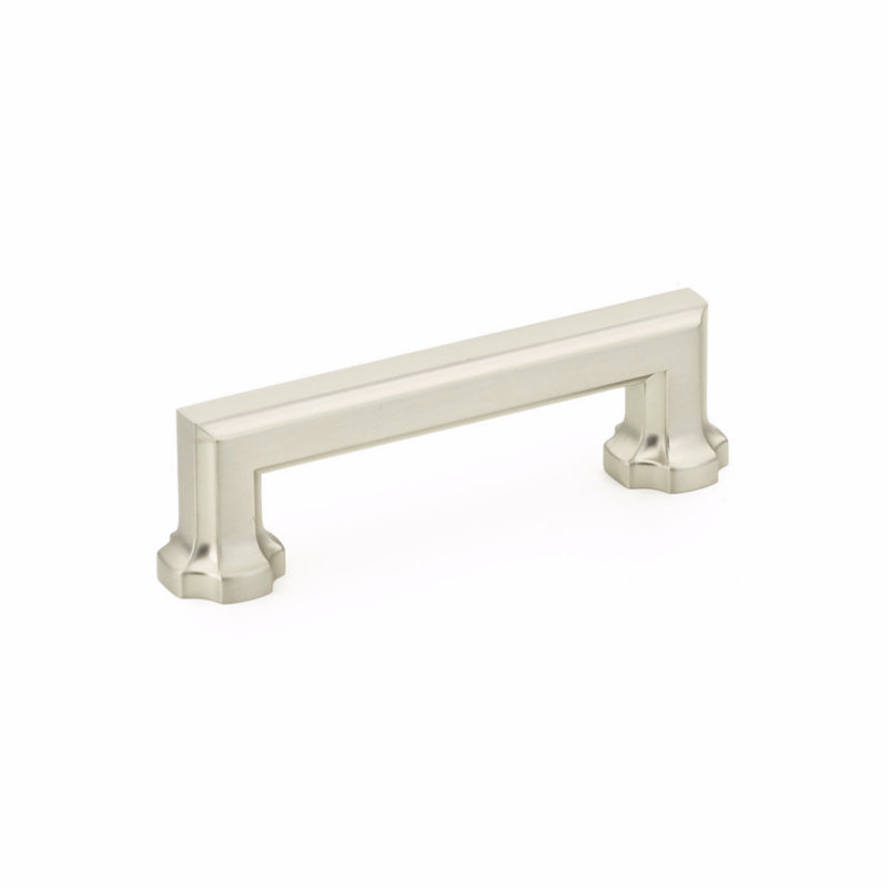Satin Nickel 4'' Transitional Cabinet Bar Pull