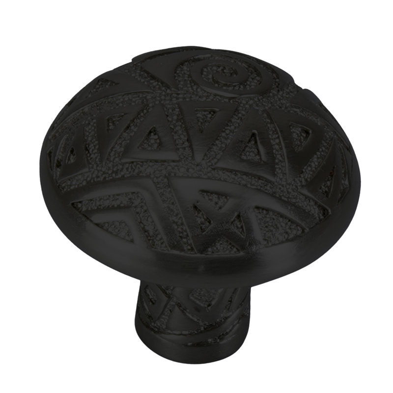 edgar berebi cooper knob in matte black plate