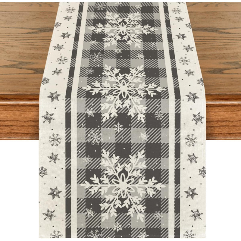 Chemin de table Buffalo, Gris