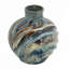 Vase bleu et brun