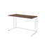Bureau d'écriture avec finition noyer et blanc avec USB