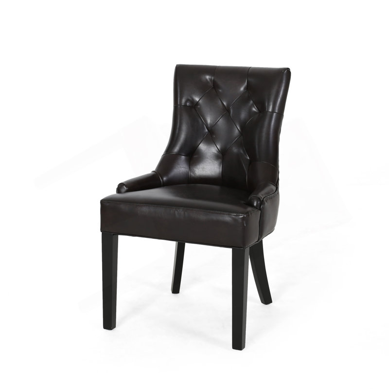 Chaise de salle à manger Cheney, Marron foncé