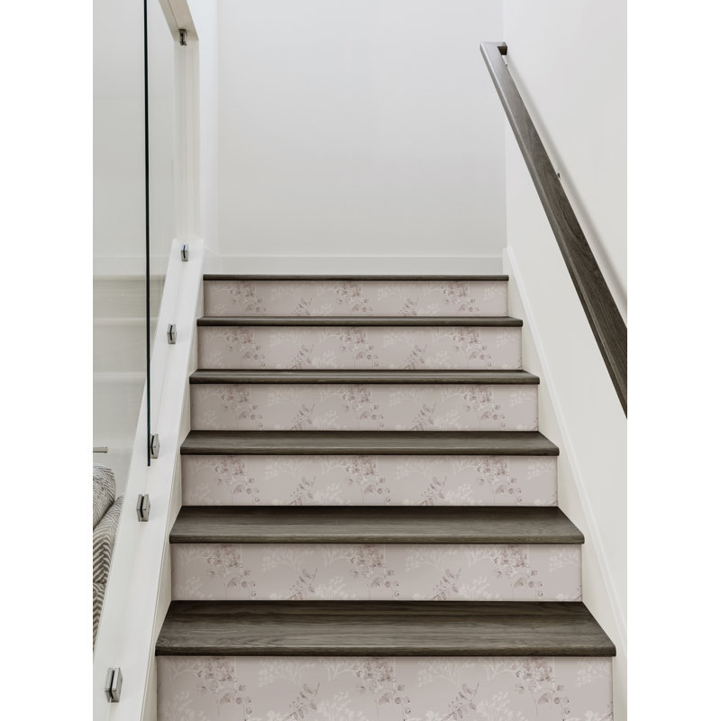 Montant d'escalier en vinyle Breezy Blooms, H 6 po x l 48 po, Gris
