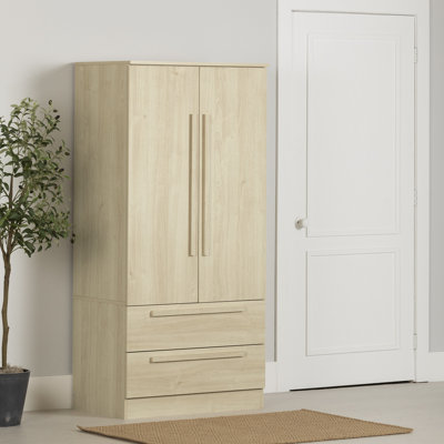 Armoire 2 portes avec tiroirs Haven