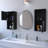 2 Bathroom Medicine Cabinets With Open Shelf-421558622