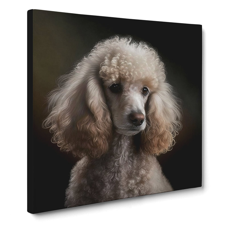 Poodle Realism No.1 - Wrapped Canvas