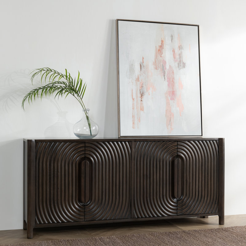 Colson Solid Wood Hand-Carved Sideboard