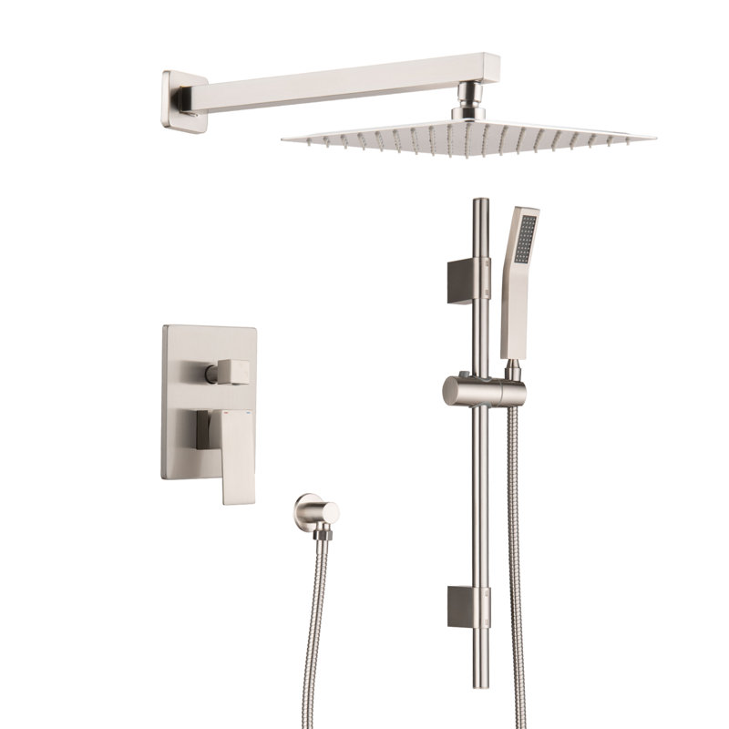 Système de douche mural 10 pouces, Nickel brossé