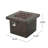 32'' Wood Square Mgo Fire Pit Brown - 40,000 Btu-1960684956
