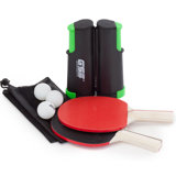 Table Tennis Set with Retractable Ping Pong Net & Post, 2 Paddles & 3 Ping Pong Balls