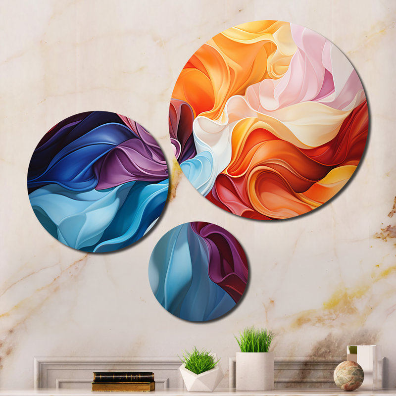 Abstract Wall Decor on Metal