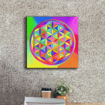 'Sacred Geo Flower of Life' by Howie Green, Canvas Wall Art