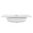 White Acrylic Rectangular Drop-In White Bathroom Sink 23 5/8'' X 18 1/8'' With Overflow and Faucet Hole