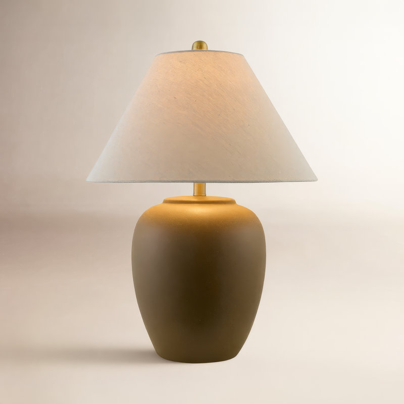 Eustacia Ceramic Table Lamp, Brown