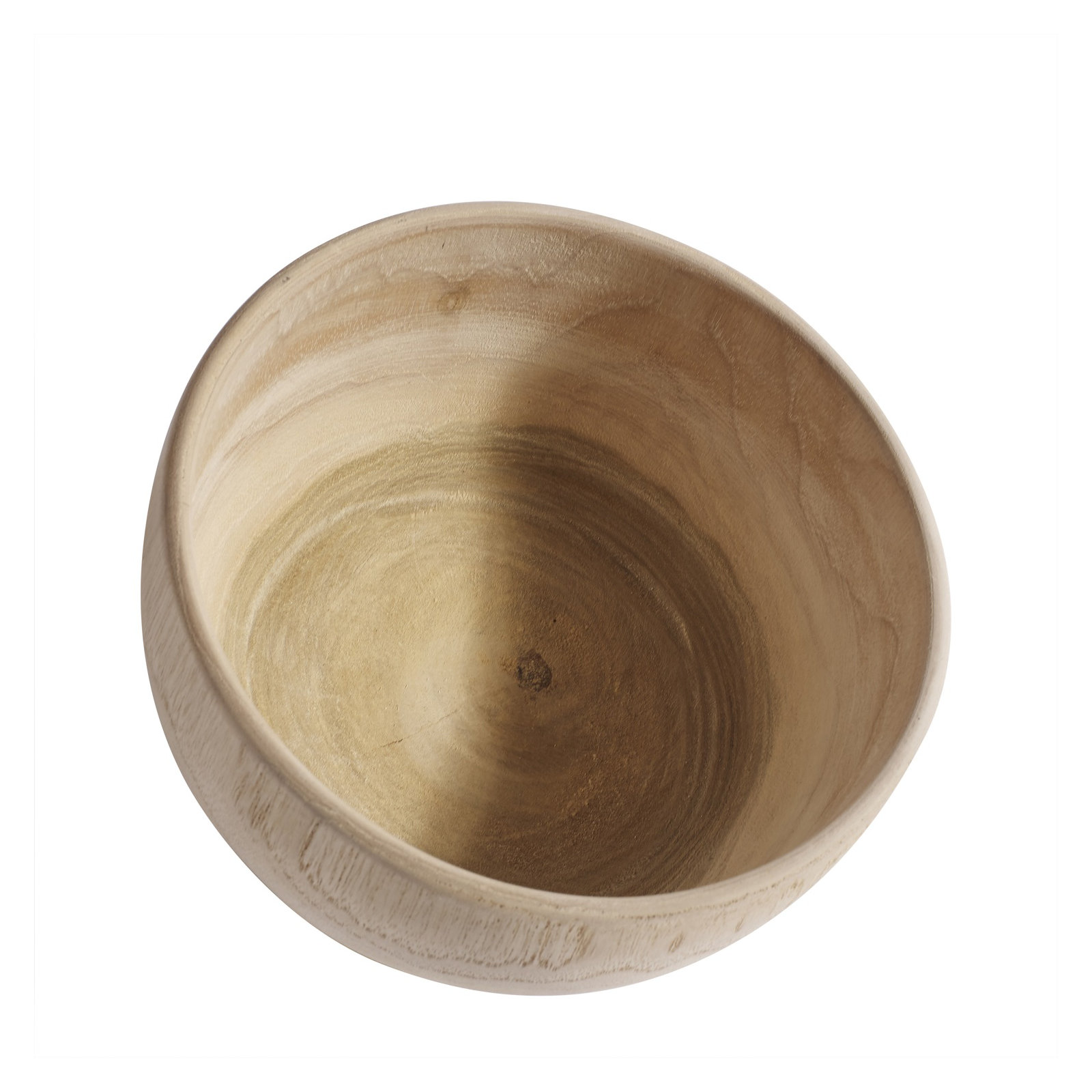 Pella Handmade Wood Decorative Bowl 1, 4" H x 6" W x 6" D