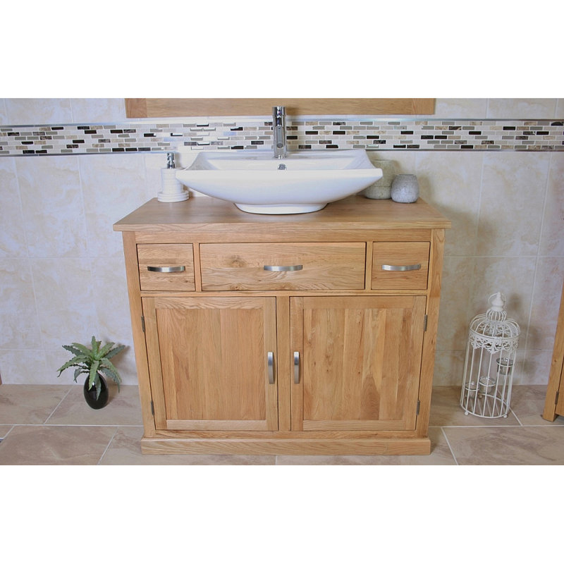 Esther 1000 mm Freestanding Single Vanity with Vessel Ceramic Basin