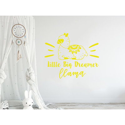 Adhésif décoratif llama de chambre de bébé little big rêver