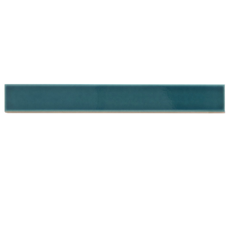 Horizonte 2 X 16 In. Glossy Ceramic Subway Wall Tile (10.76 Sq Ft/Case) - 50 Pack, Emerald Petrol Blue