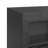 San Andreas Fireplace with Sound System in Black