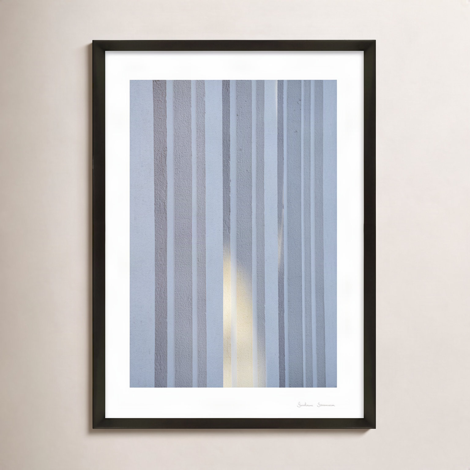 Ludvig "Sun and Concrete 2" Photo Print, 30" H x 21" W x 1.25" D, Black