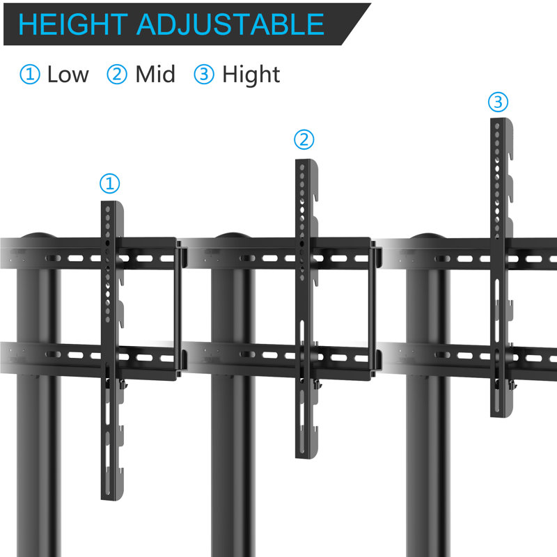 Support de table Hemington noir pouvant supporter jusqu'à 88 lb