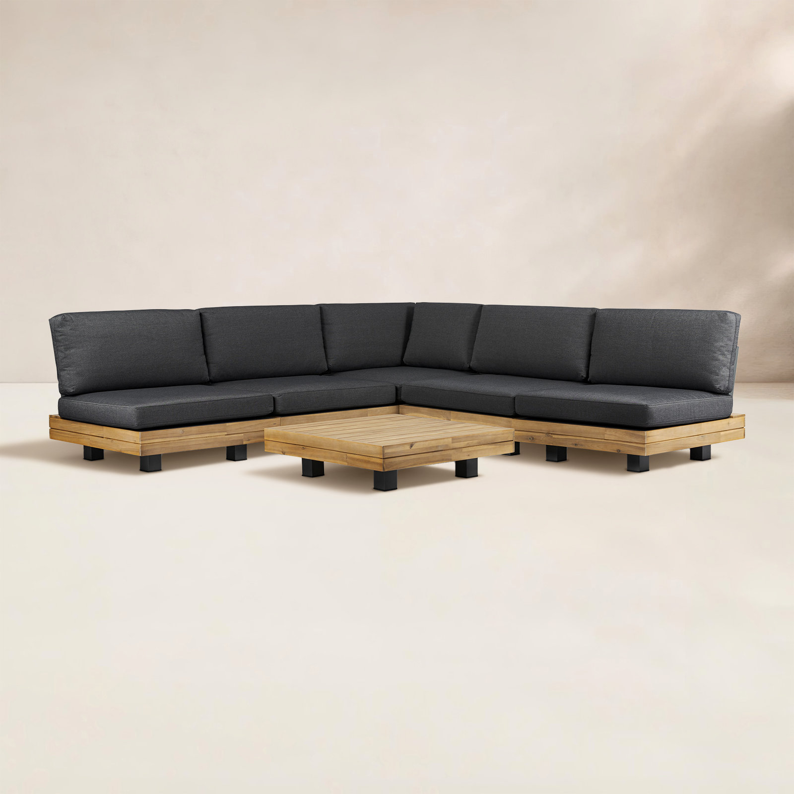 Veridian Acacia 5 - Person Patio Conversation Set with Cushions