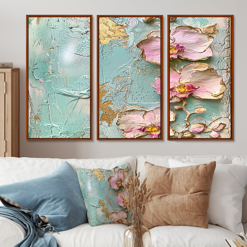 Ensemble de salon Aronson - Orchid Wall Art, Brun, H 28 po x l 36 po