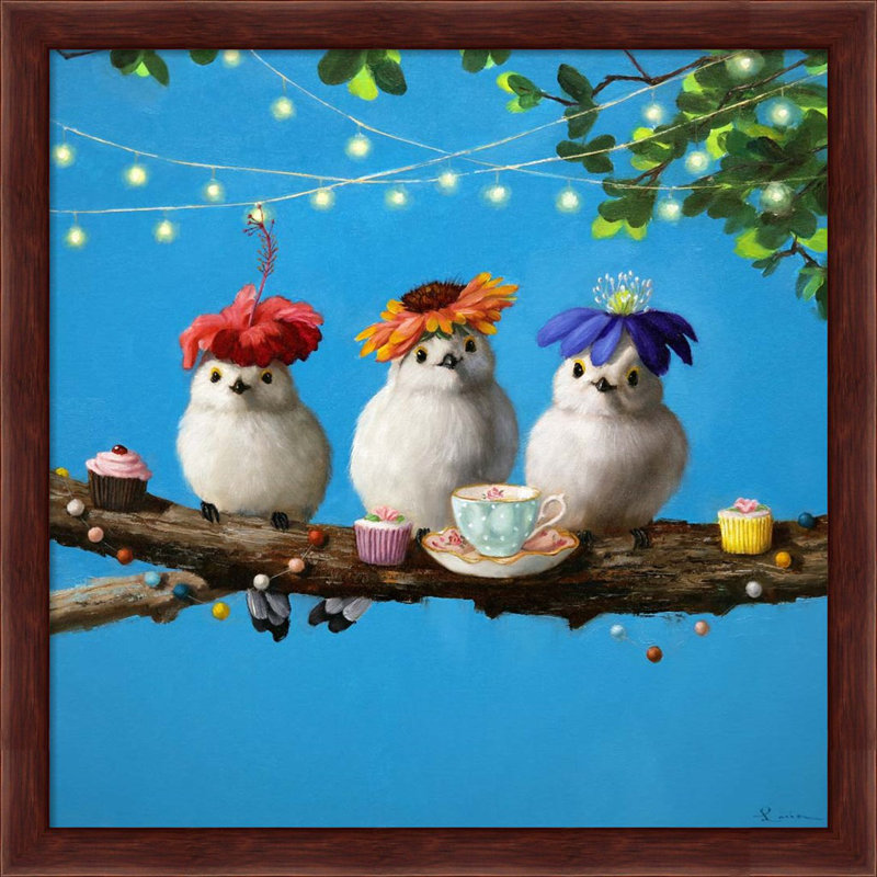 «Garden Party» par Lucia Heffernan, art mural encadré