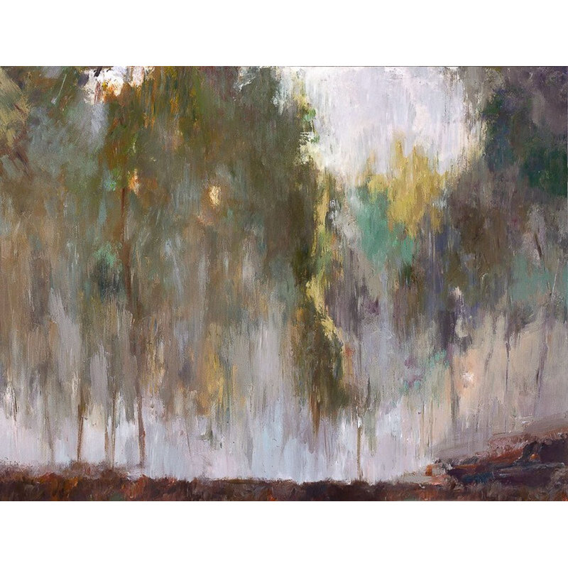 Mist In The Forest Nala Print by John Beard, 40" H x 60" W x 1.5" D, Wrapped Canvas