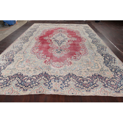 One-of-a-Kind 9'8" X 13'7" 1960s Wool Area Rug in