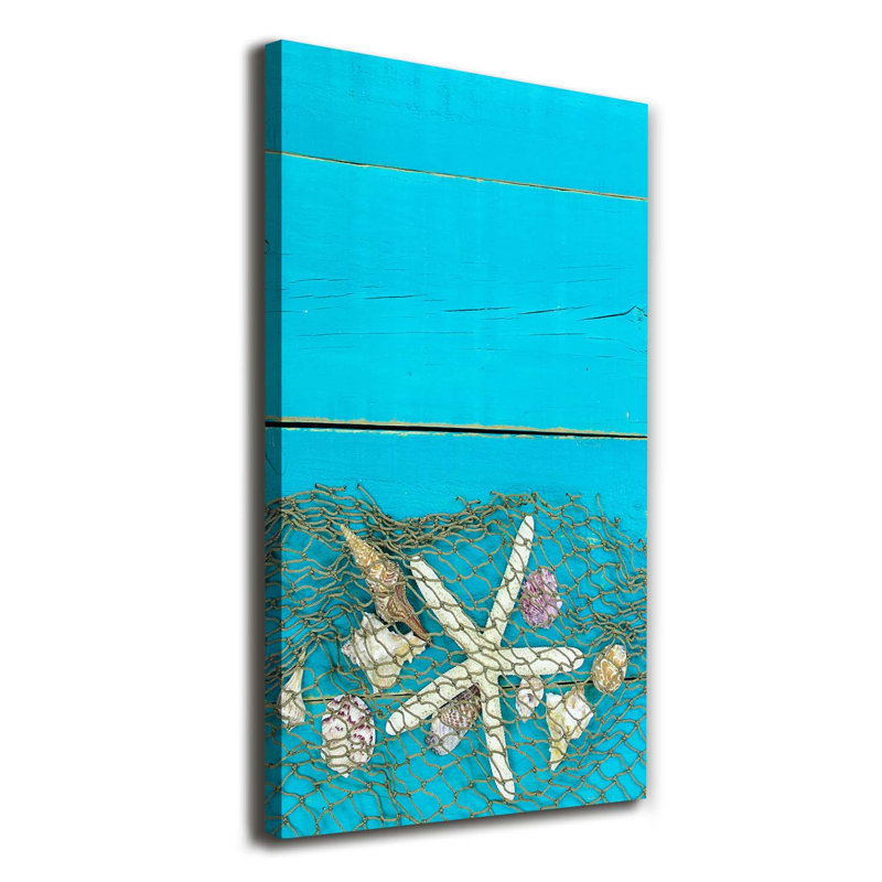 Shells And Starfish - Wrapped Canvas Print