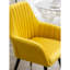 Chaise d'appoint rembourrée en velours Tuchico