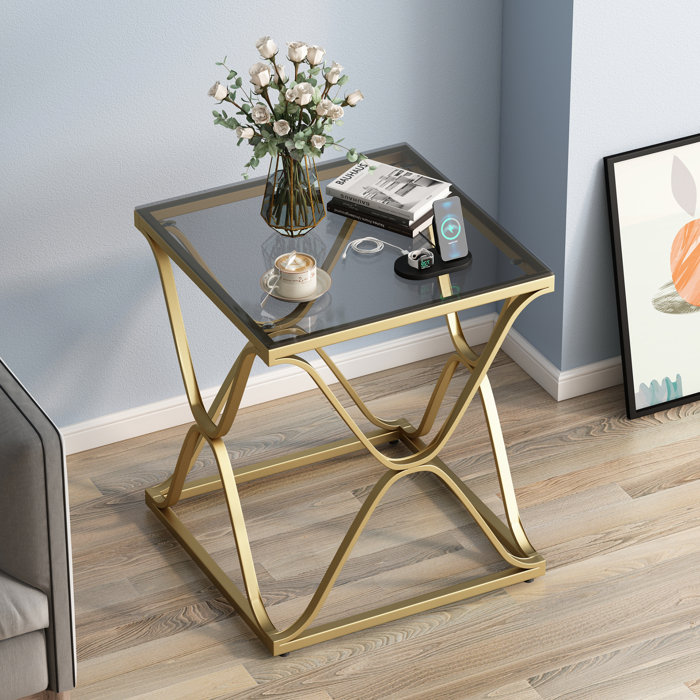 Mercer41 Rodrekus Glass Frame End Table & Reviews - Wayfair Canada