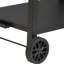 Chariot de salle à manger d'extérieur avec table de préparation pour barbecue à deux tablettes et support pour four à pizza avec roulettes | Idée de cadeau