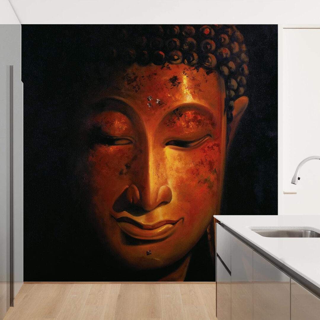 Strukturierte Fototapete Madras Buddha 3,36 m x 336