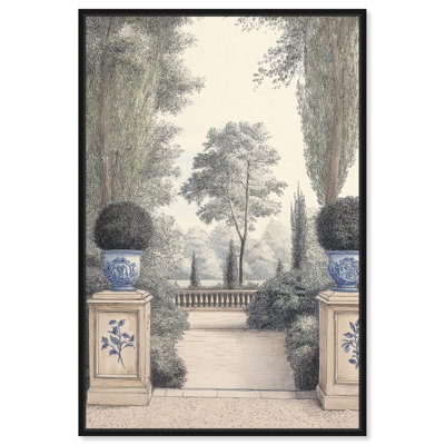 Grandeur in Green Canvas Vintage Landscape Art