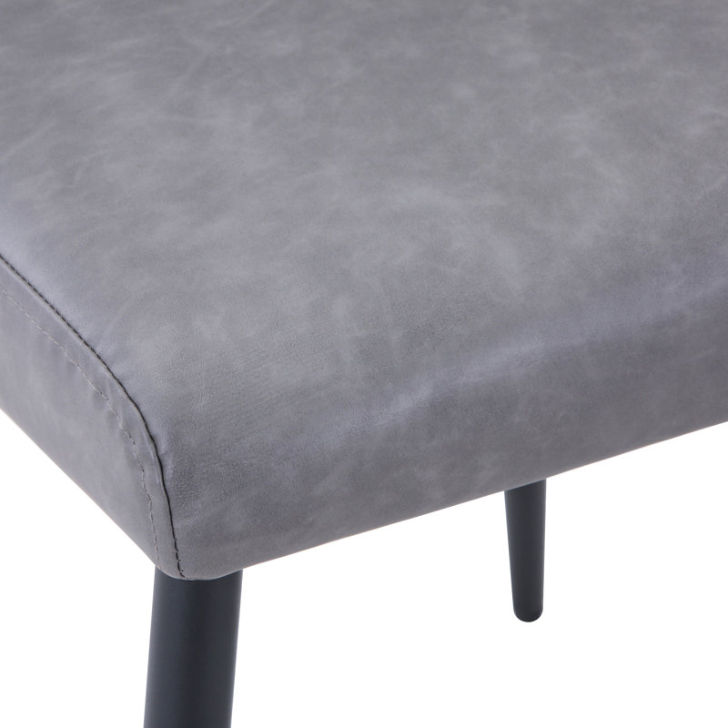 Ensemble de salle à manger Gordonsville, Ardoise, Gris, 7 pièces : table, 6 chaises