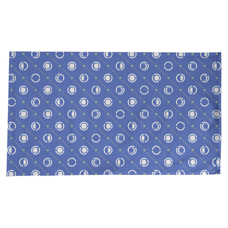 Nappe des phases de lune classiques, Bleu / Jaune / Blanc