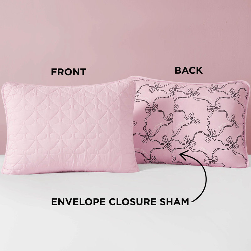 Juicy Couture Luxe Bow Quilt Sets, Full/Queen