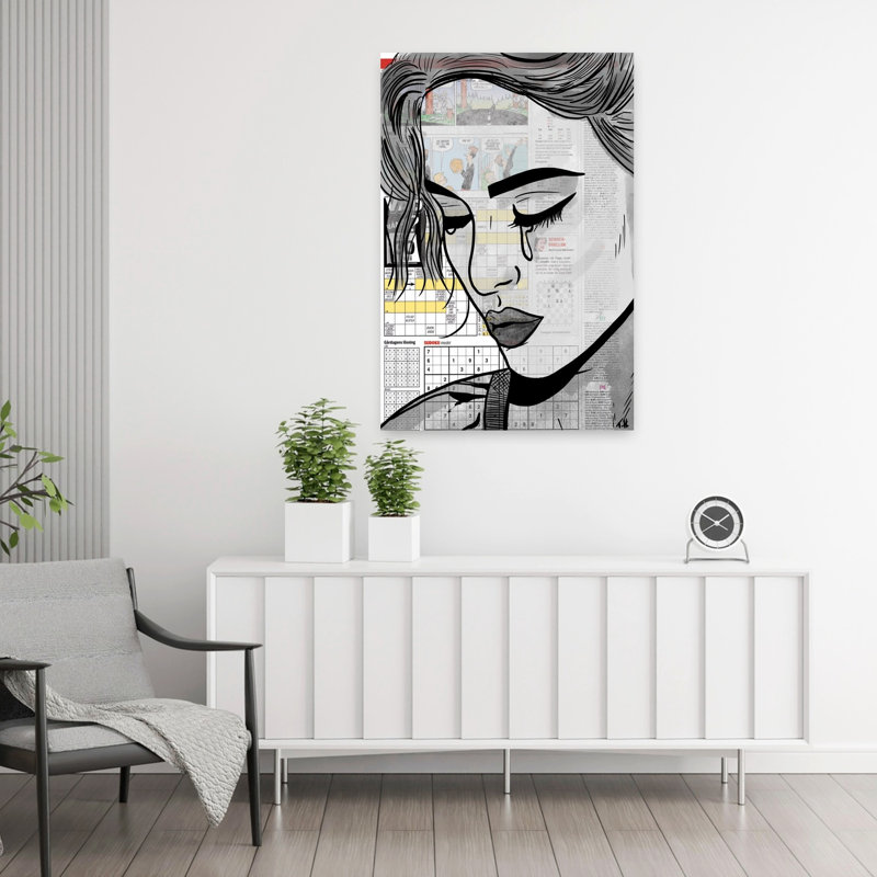 Art contemporain Art contemporain, H 36 po x l 24 po