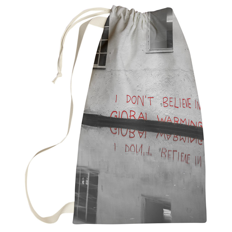 Fabric Laundry Bag with Handles, Large (36" H x 28" W x 1" D)