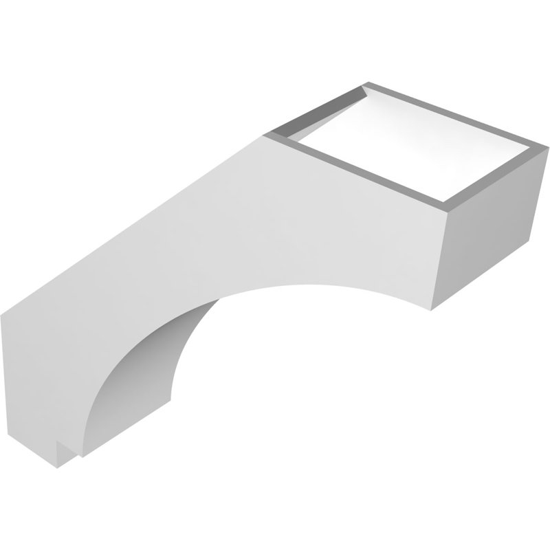 Attelle de genou en PVC de qualité architecturale Imperial, H 18 po x l 5 po x P 18 po