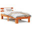 Vidaxl Bed Frame With Headboard Solid Wood Pine-113970938-113970937