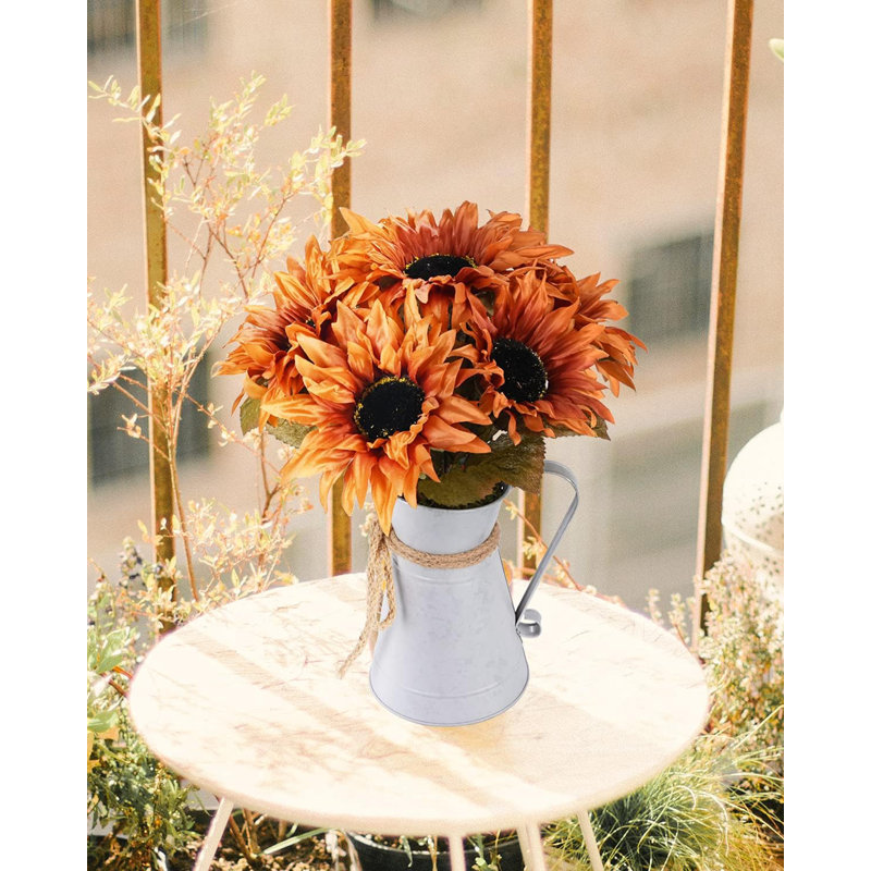 Arrangement floral tournesol en pot