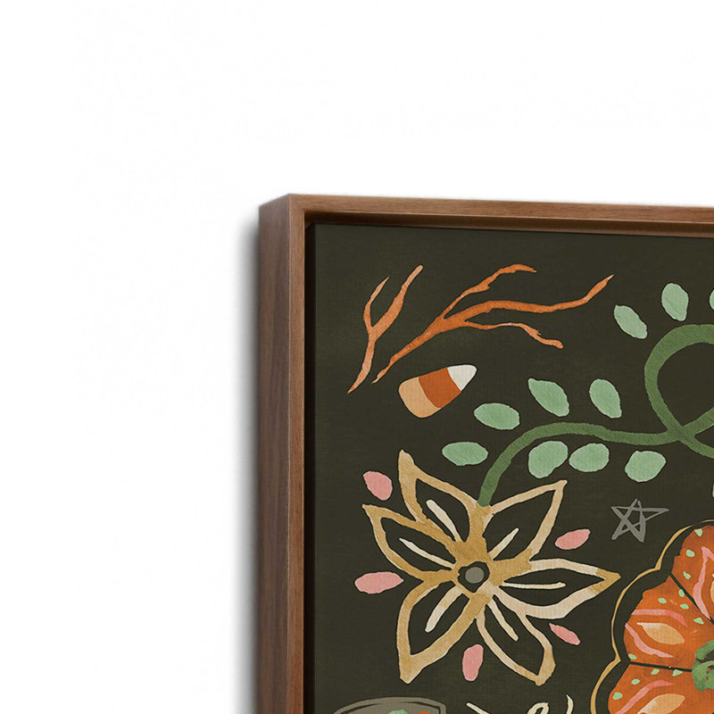«Witching Hour Wonders II» par Dina June, reproduction d'art, L 16 po x H 12 po, Brun, Framed Canvas