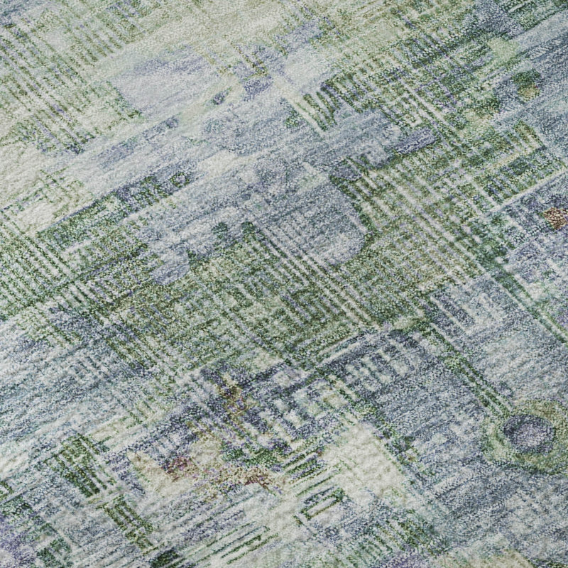 Premium Machine Washable Lubbers AMF1730 Global Rug, Rectangle 9' x 12'