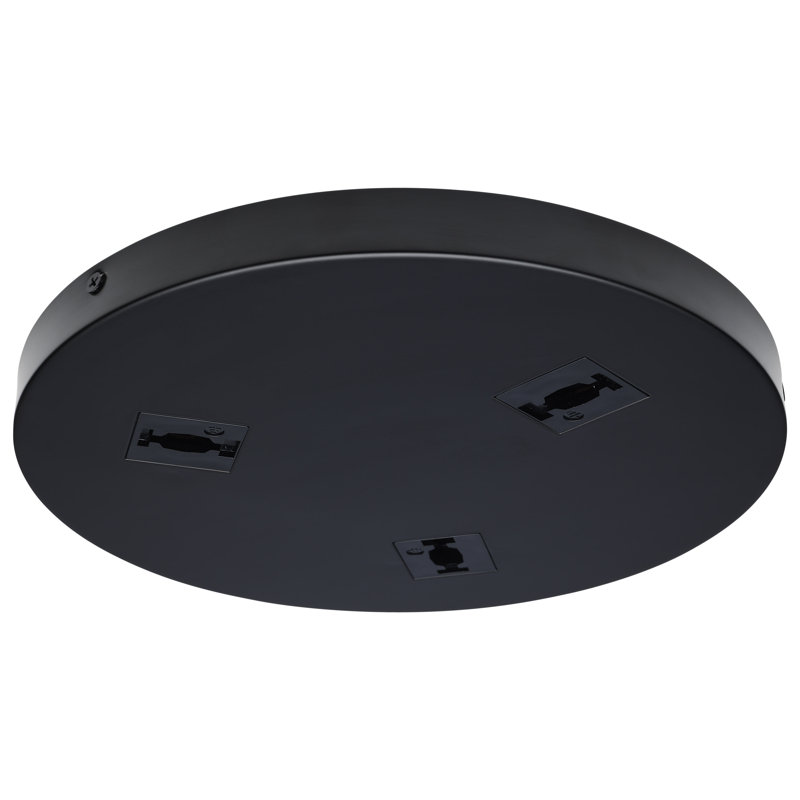Supports de rail triple triple et quincaillerie de fixation, Noir